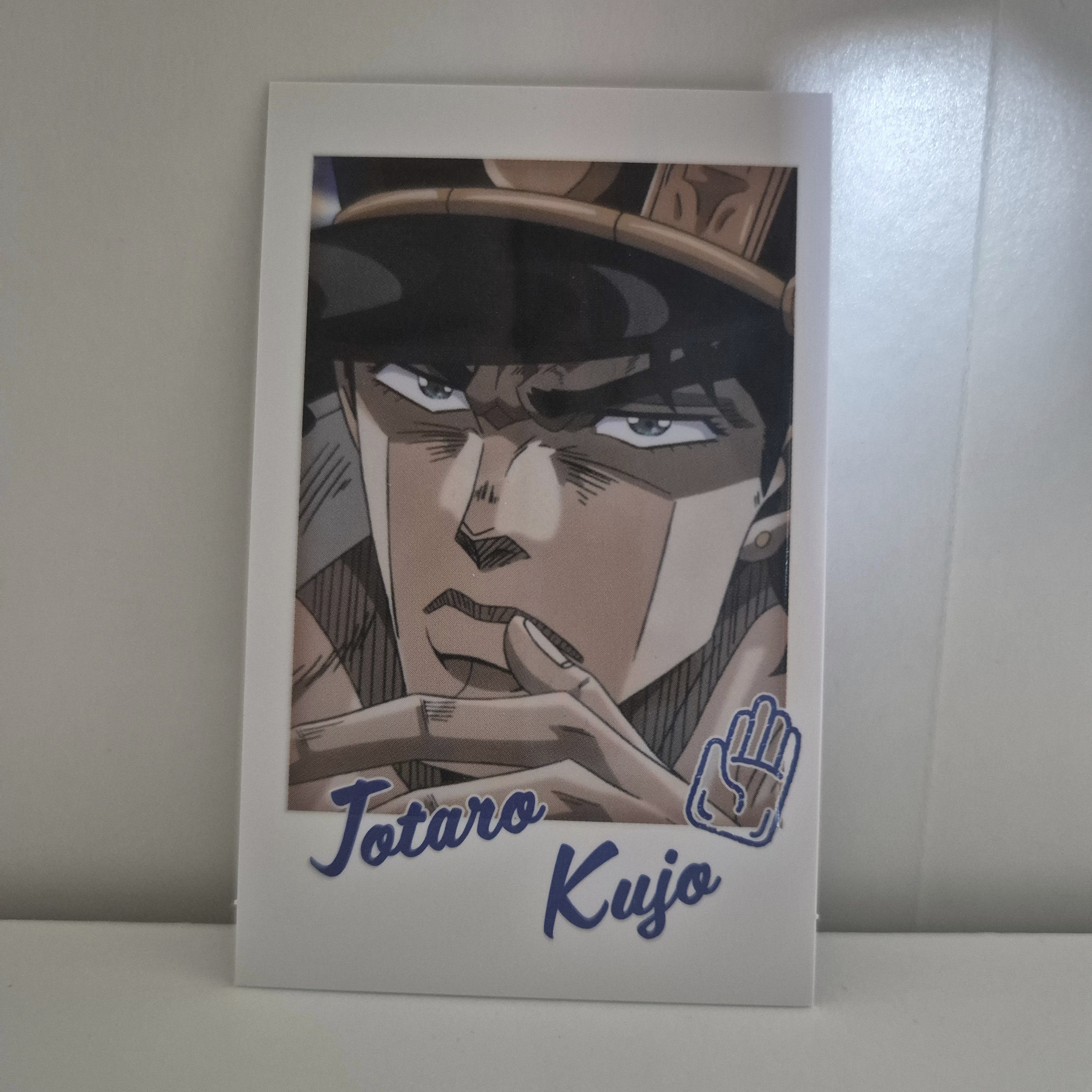 Jojo stardust crusaders collectable card: Jotaro Kujo
